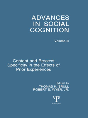cover image of Content and Process Specificity in the Effects of Prior Experiences